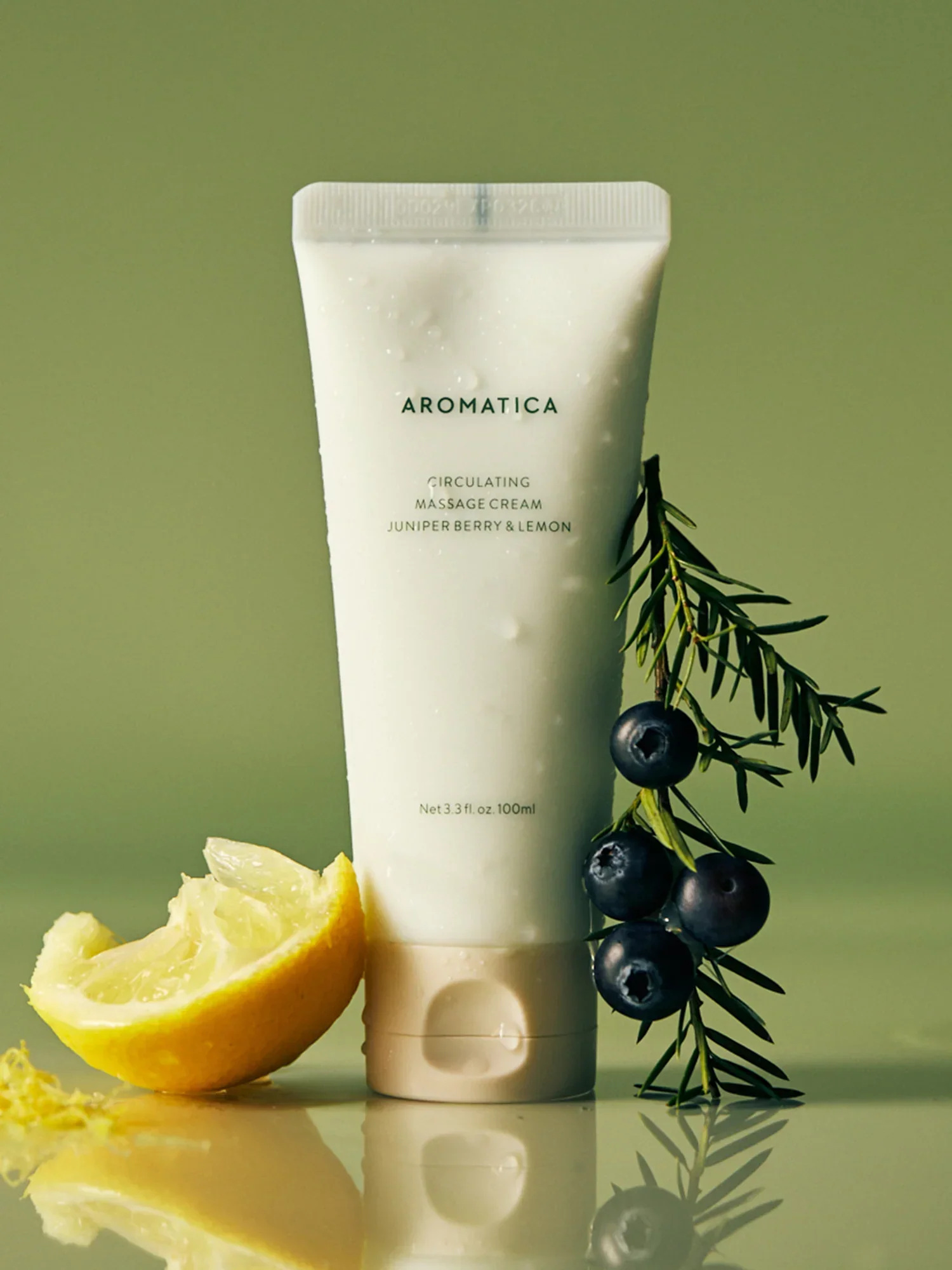 Circulating Massage Cream Juniper Berry & Lemon 100ml - Image 3