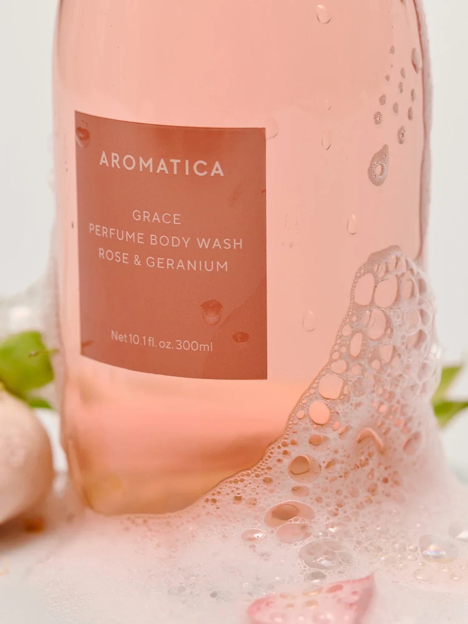 Grace Perfume Body Wash Rose & Geranium 300ml - Image 2