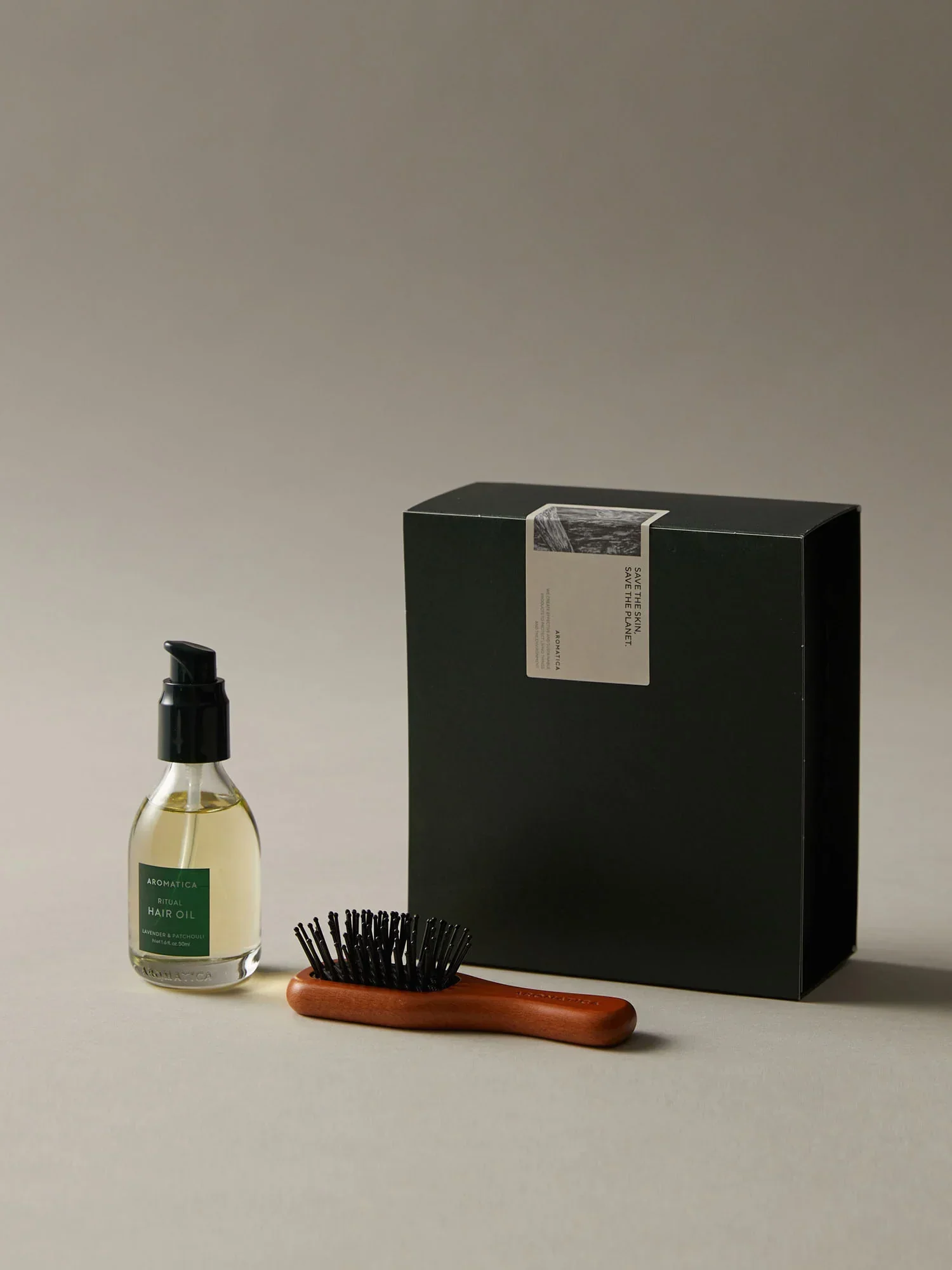 Ritual Hair Oil & Wooden Brush Set - Image 5