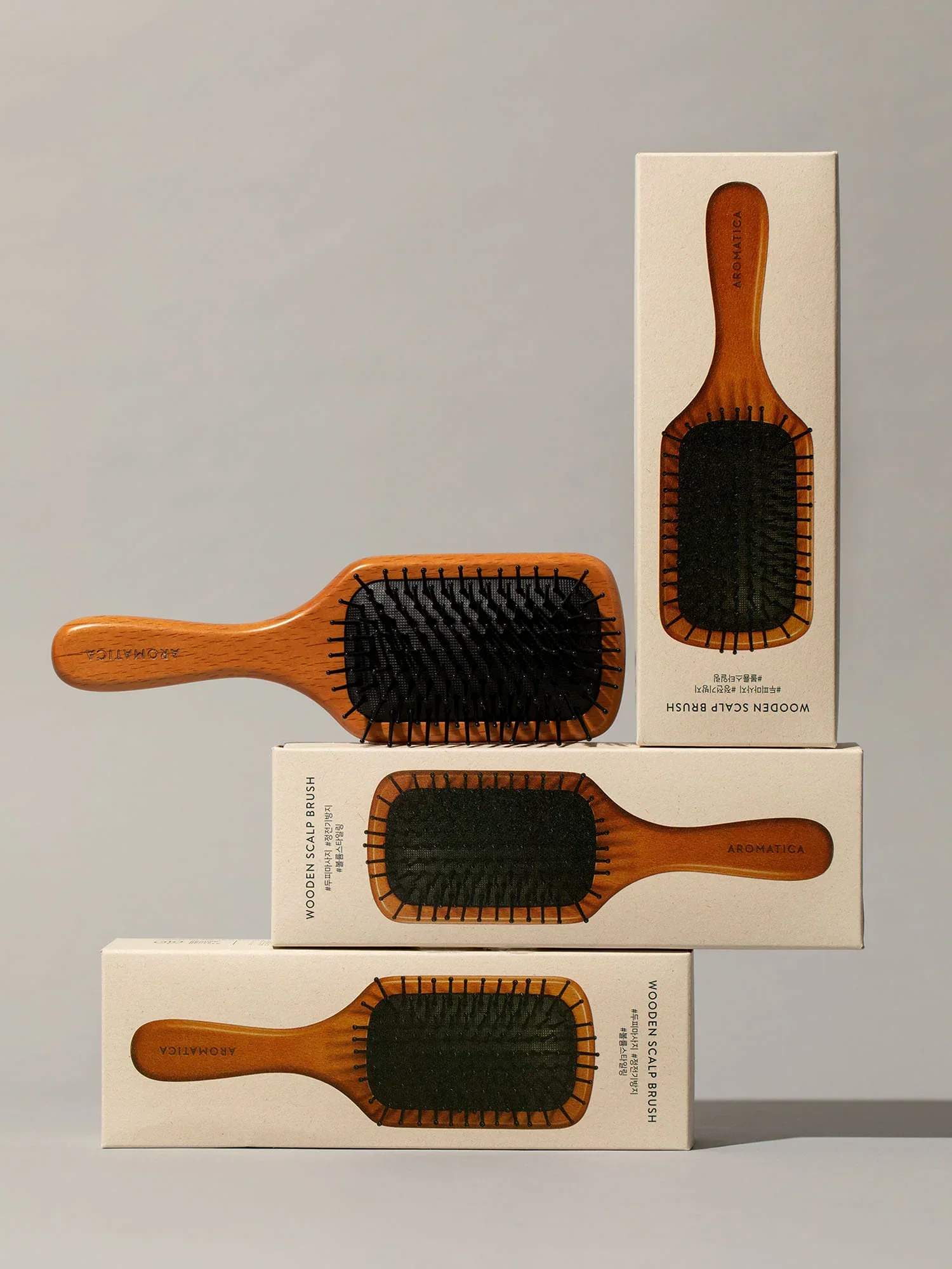 Wooden Scalp Brush Medium - Image 4
